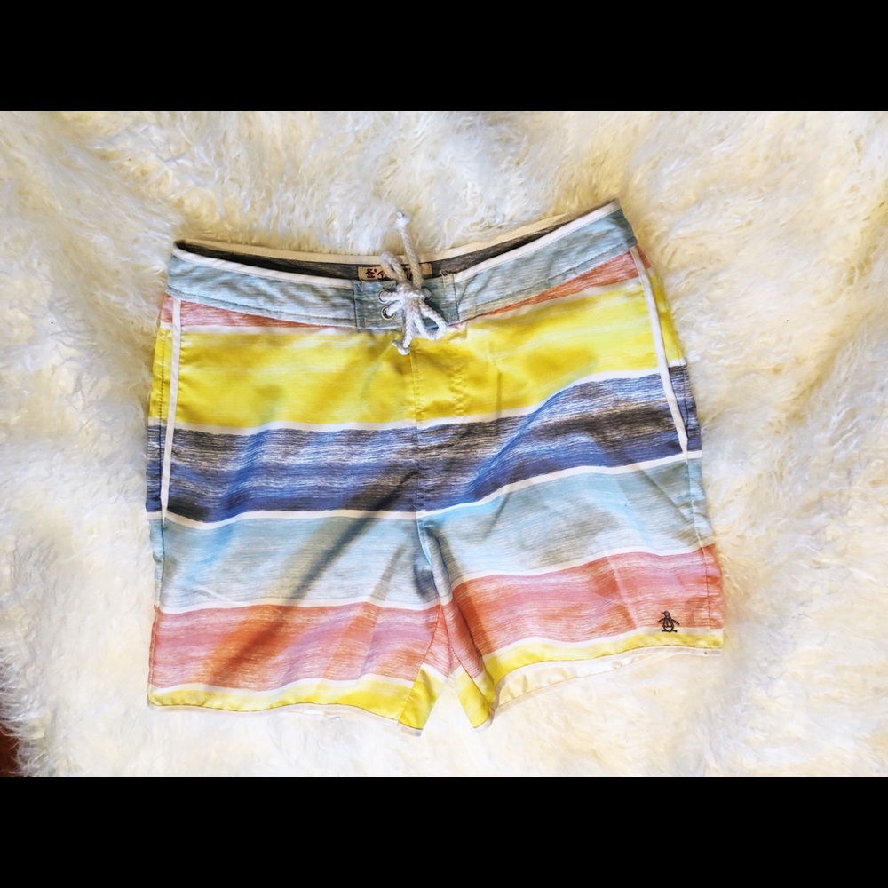 Penguin Swim Trunks